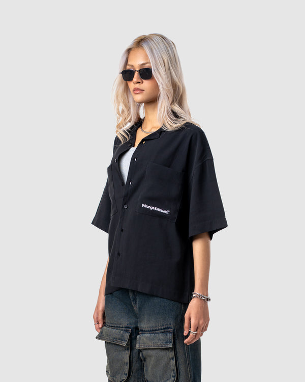 W&R Black Cuban Shirt