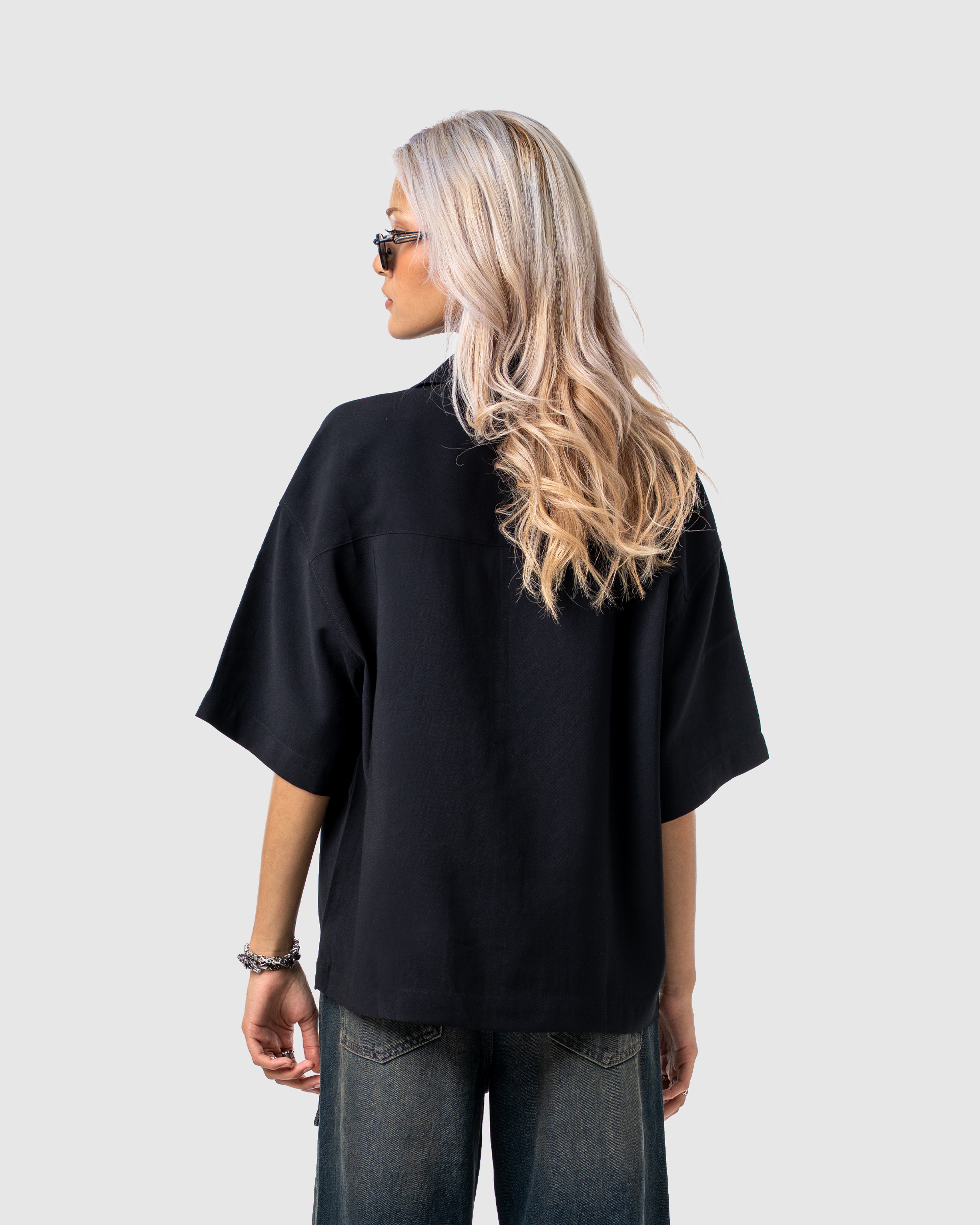 W&R Black Cuban Shirt