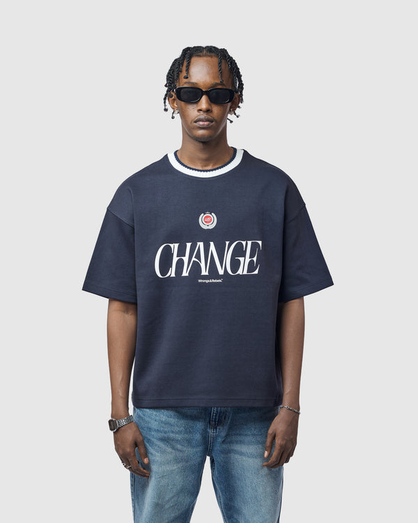 W&R Form Knit Collar Boxy T-Shirt