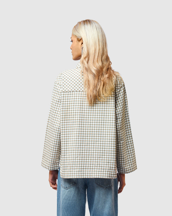 W&R Mint Check Overshirt (Women)