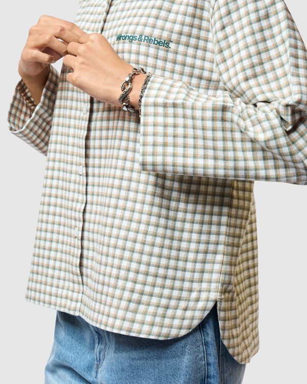 W&R Mint Check Overshirt (Women)
