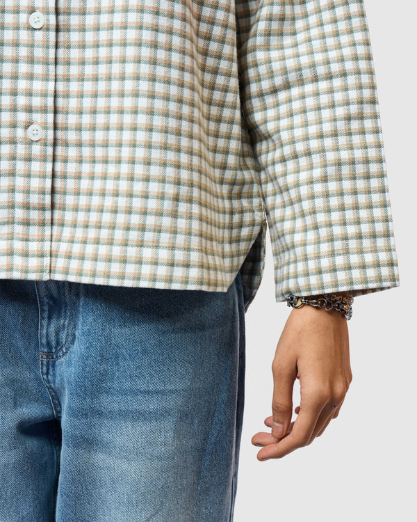 W&R Mint Check Overshirt (Women)