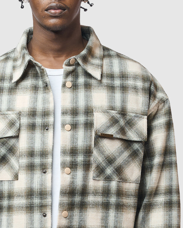 W&R Canvas Check Shacket