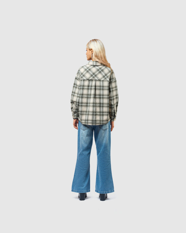 W&R Canvas Check Shacket
