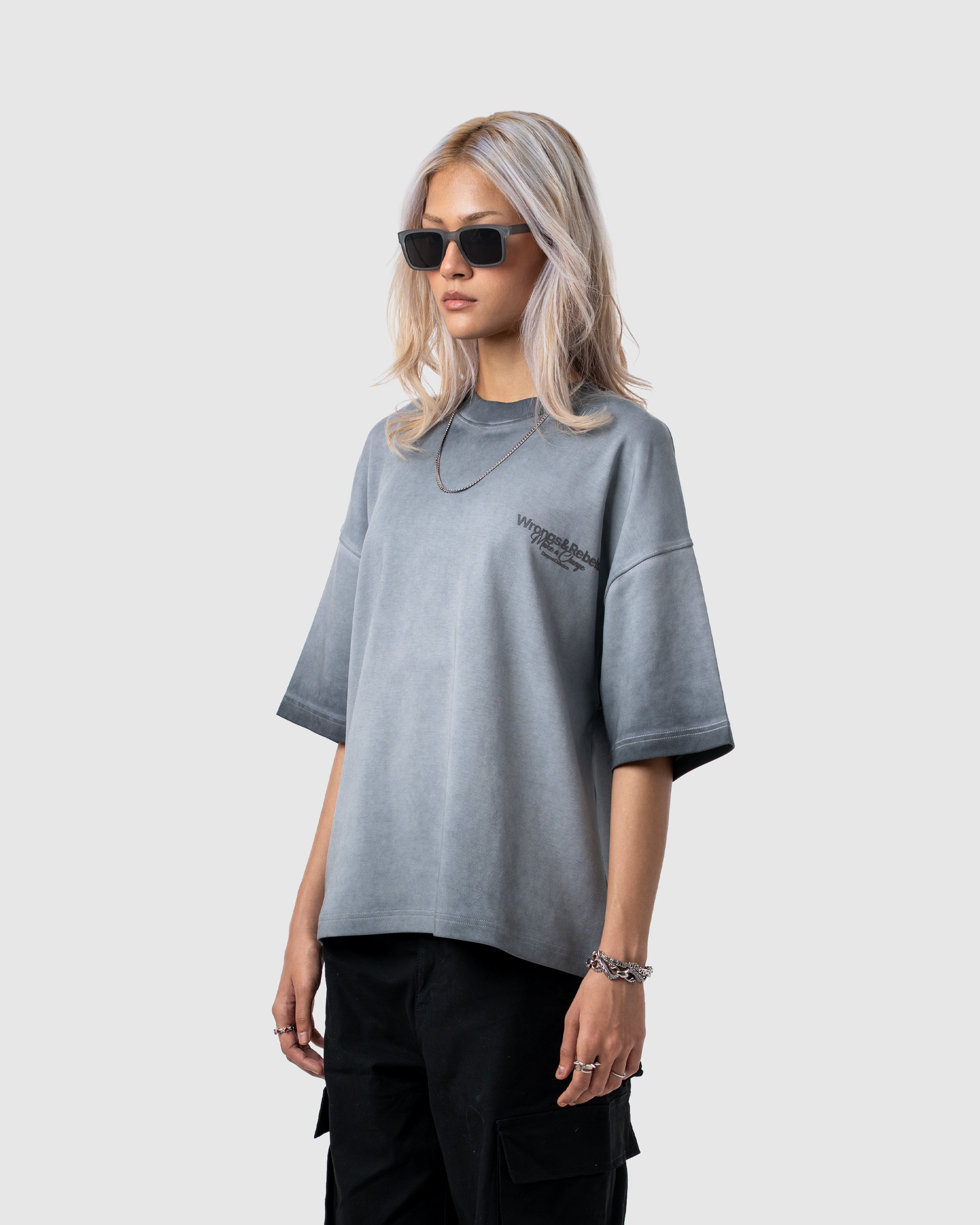 W&R Storm Gray Boxy T-Shirt