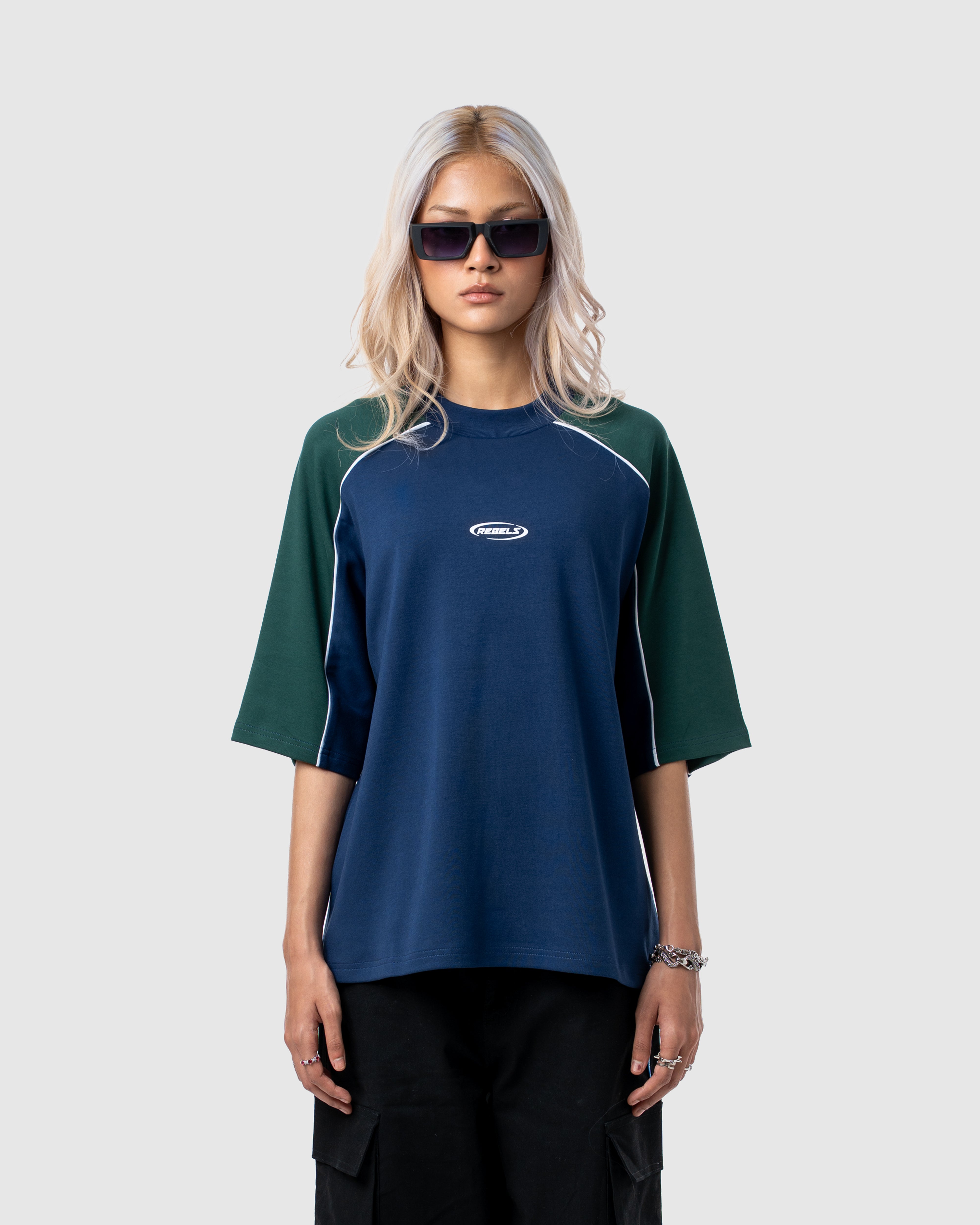 W&R Blue Old School Boxy T-Shirt