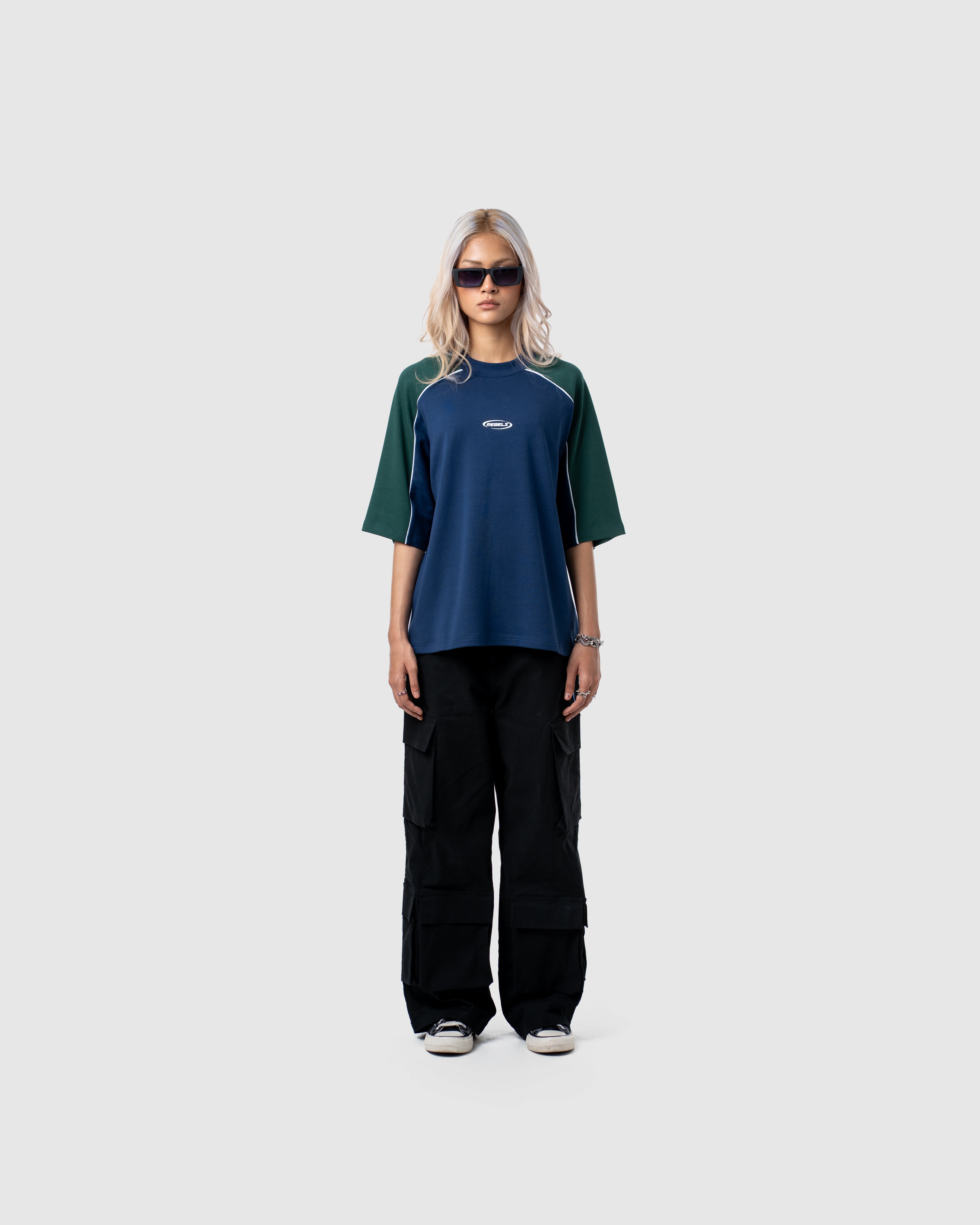 W&R Blue Old School Boxy T-Shirt
