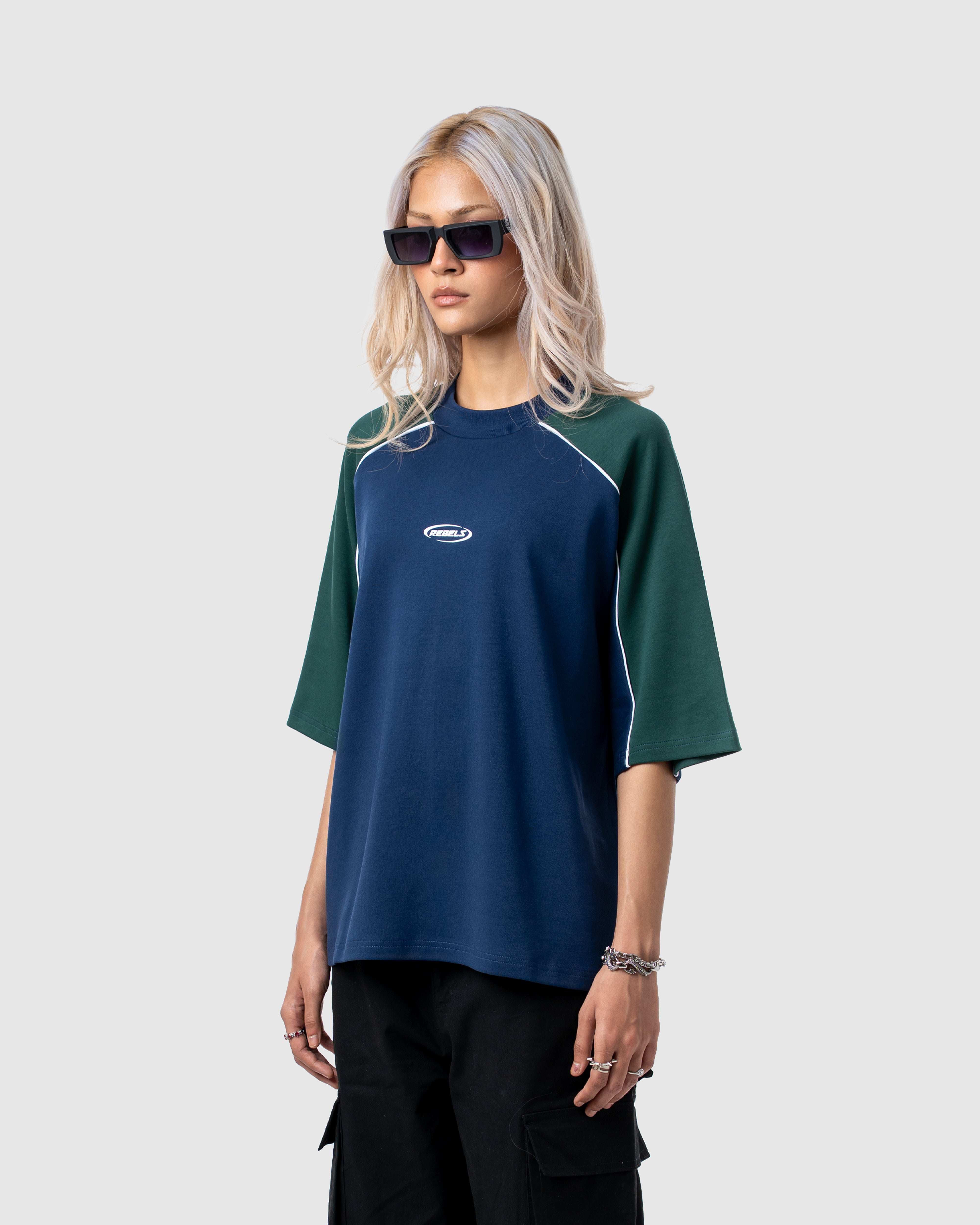 W&R Blue Old School Boxy T-Shirt
