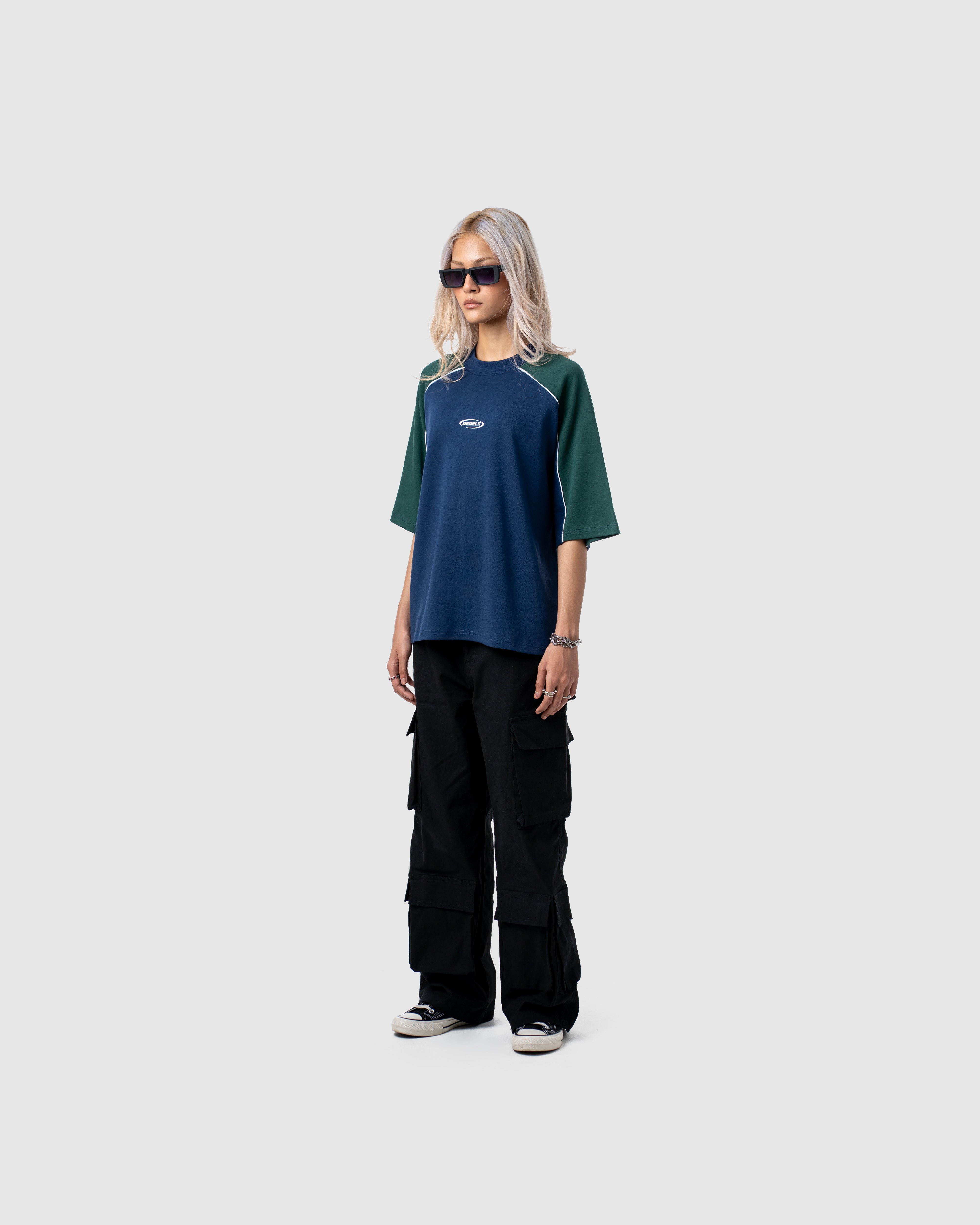 W&R Blue Old School Boxy T-Shirt
