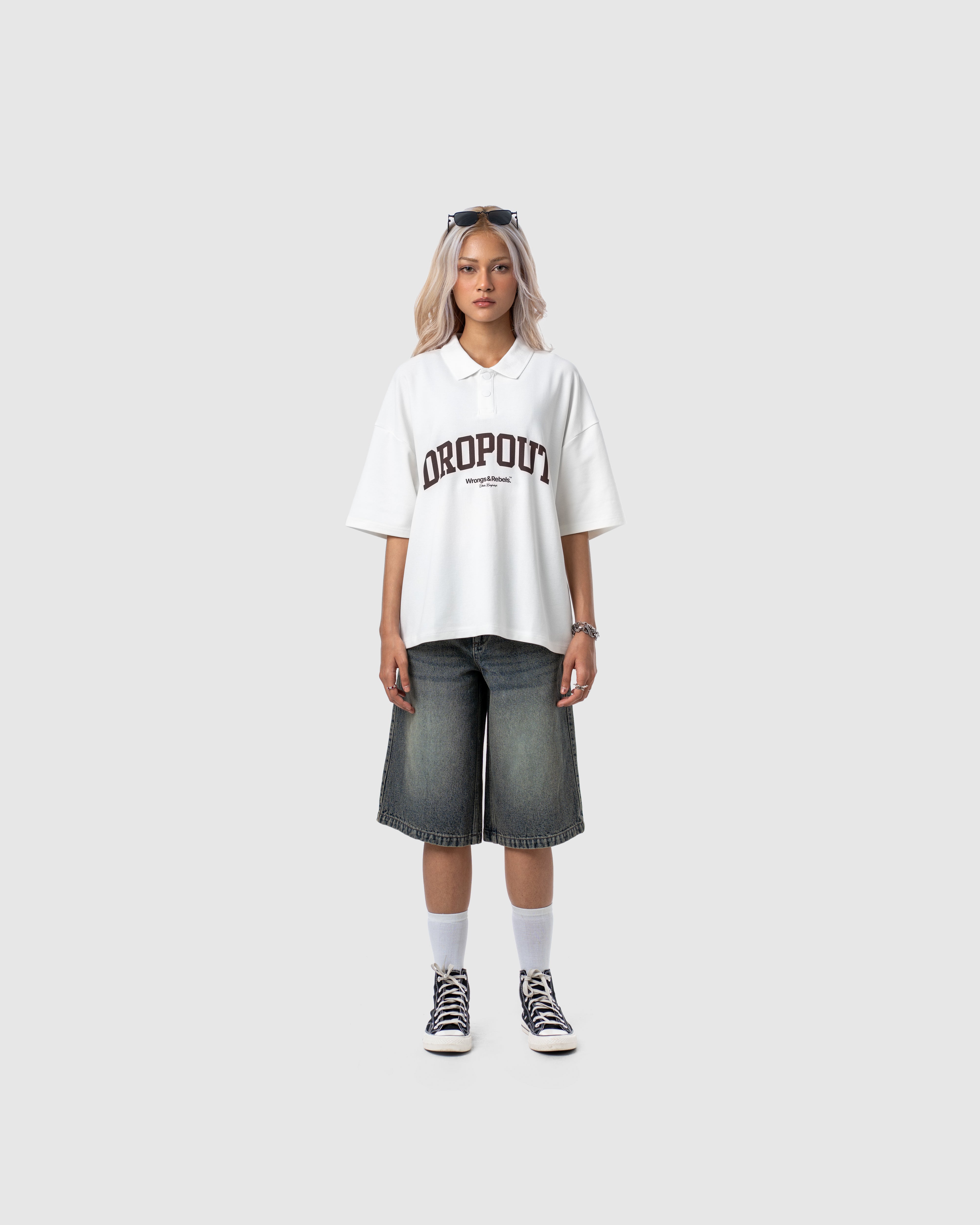 W&R Off-White Boxy Polo