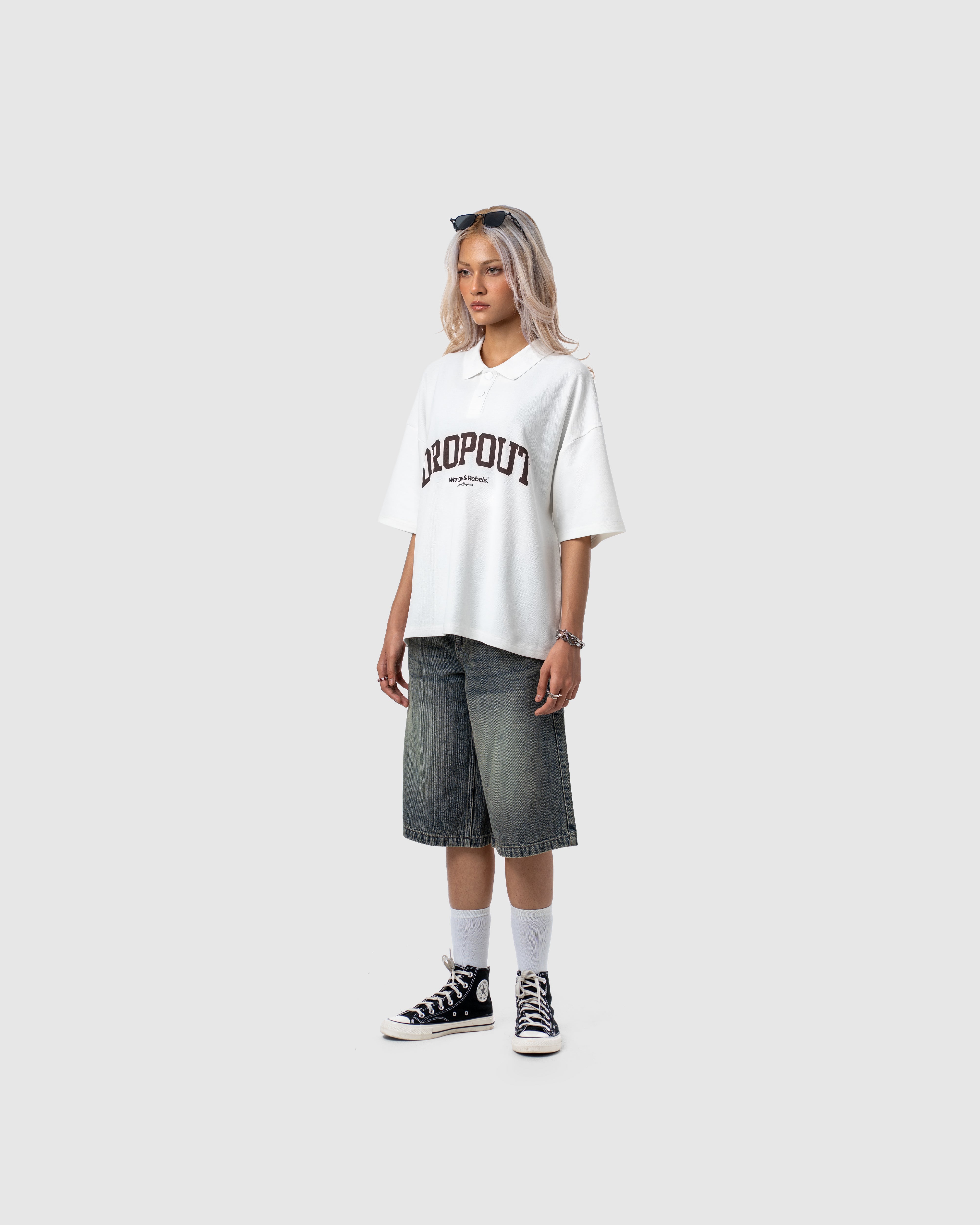 W&R Off-White Boxy Polo