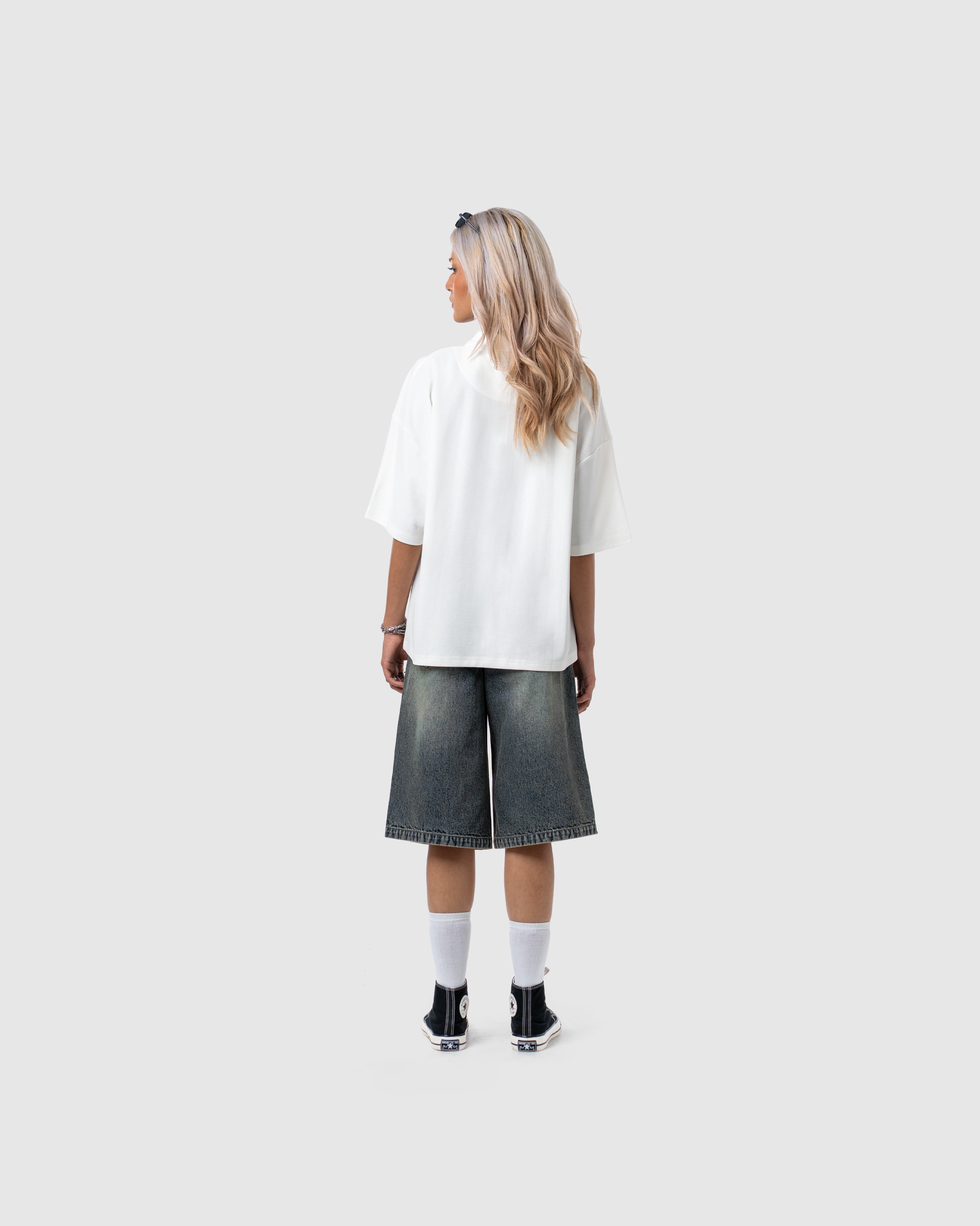W&R Off-White Boxy Polo