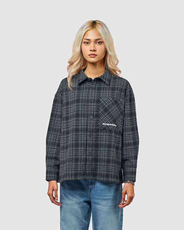 W&R Earth Boxy Check Shirt
