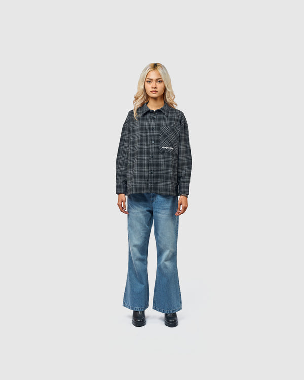 W&R Earth Boxy Check Shirt