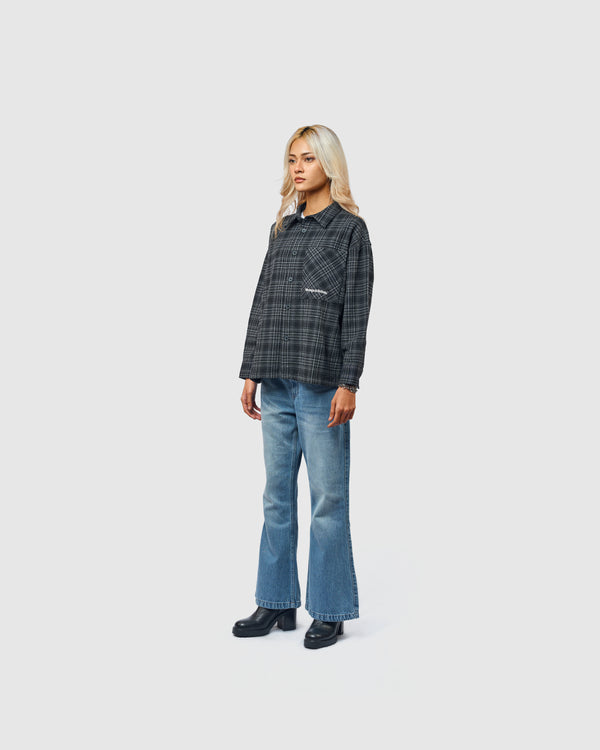 W&R Earth Boxy Check Shirt