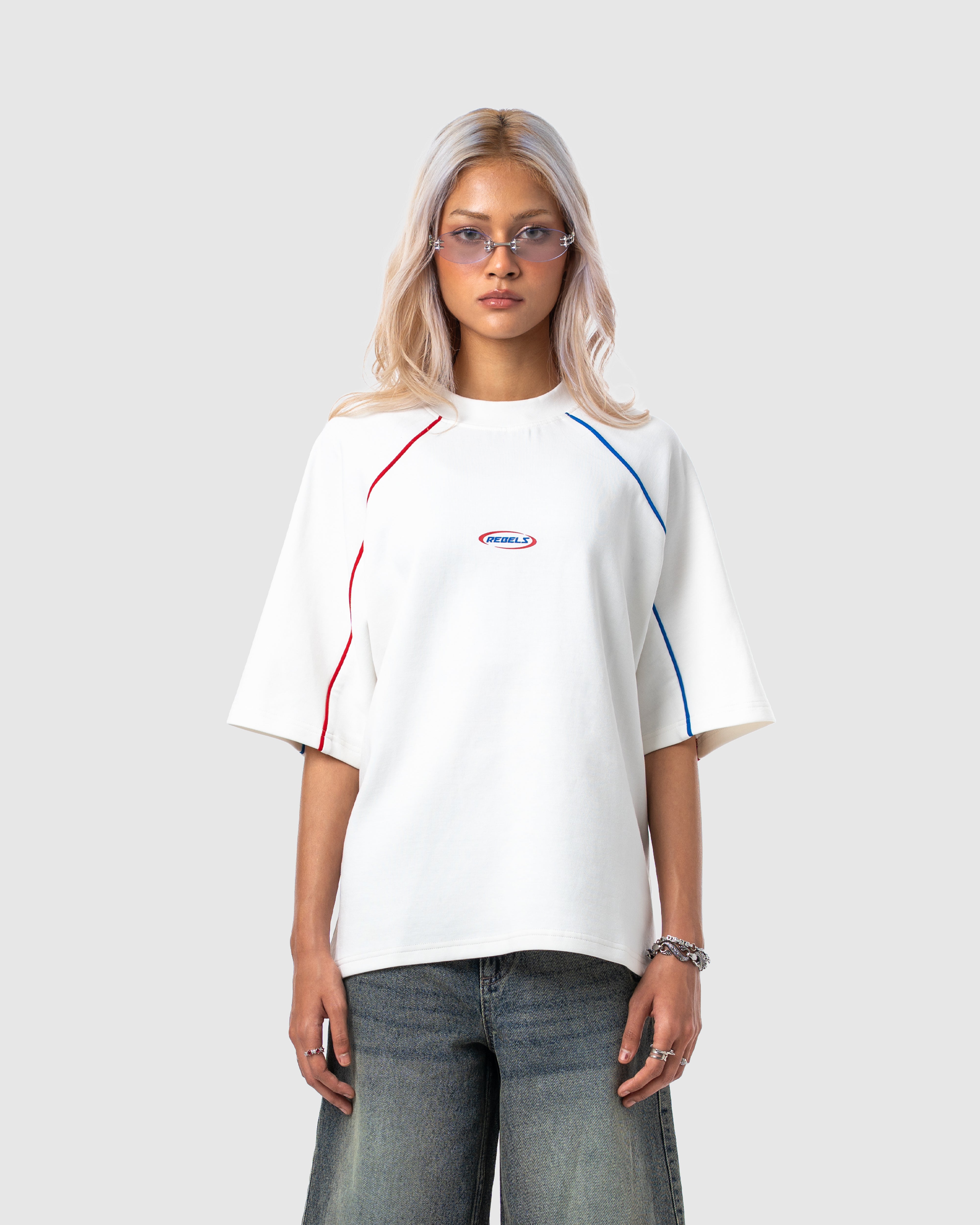 W&R White Old School Boxy T-Shirt