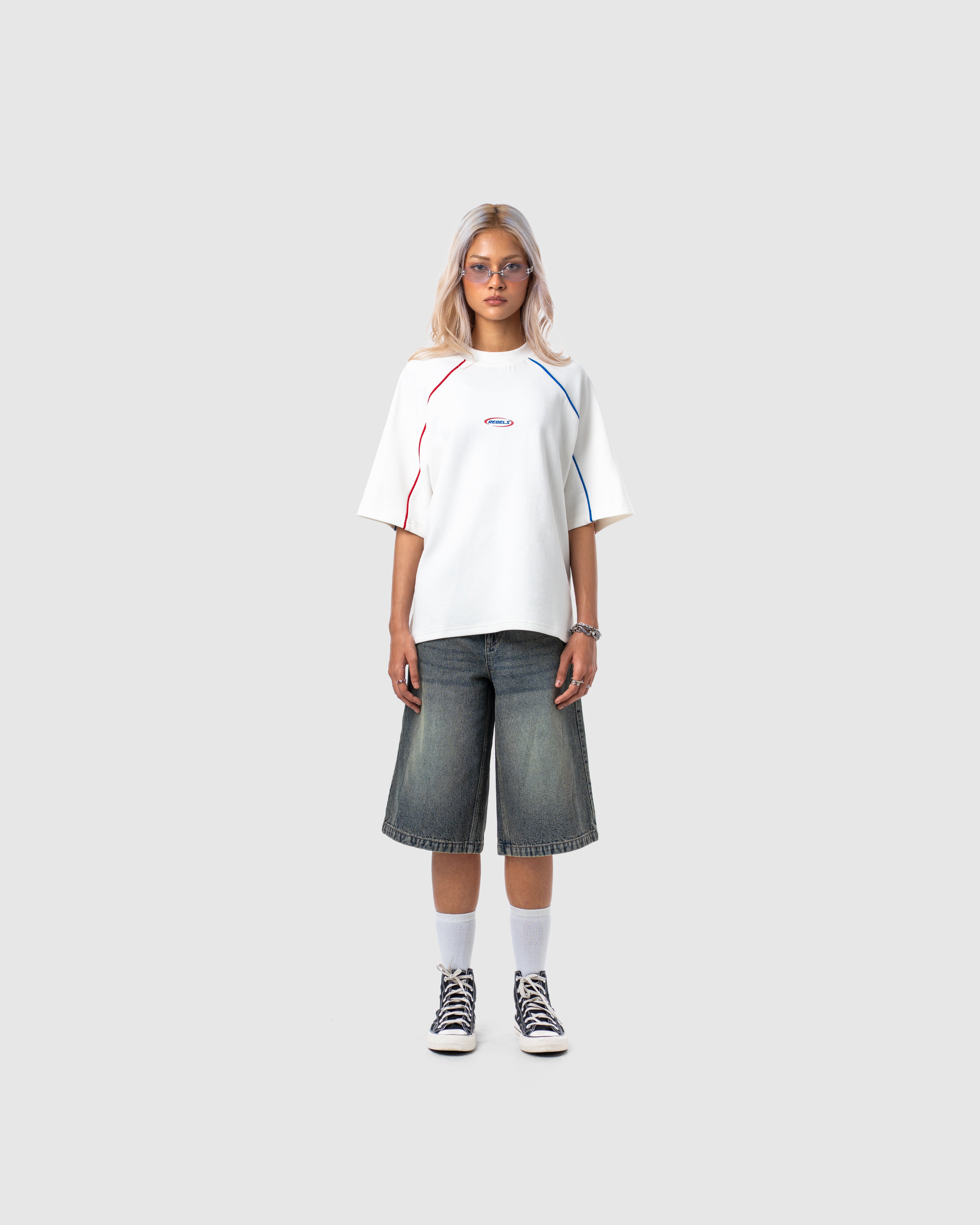W&R White Old School Boxy T-Shirt