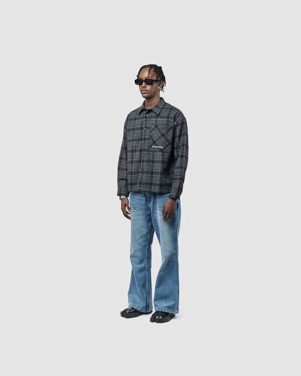 W&R Earth Boxy Check Shirt
