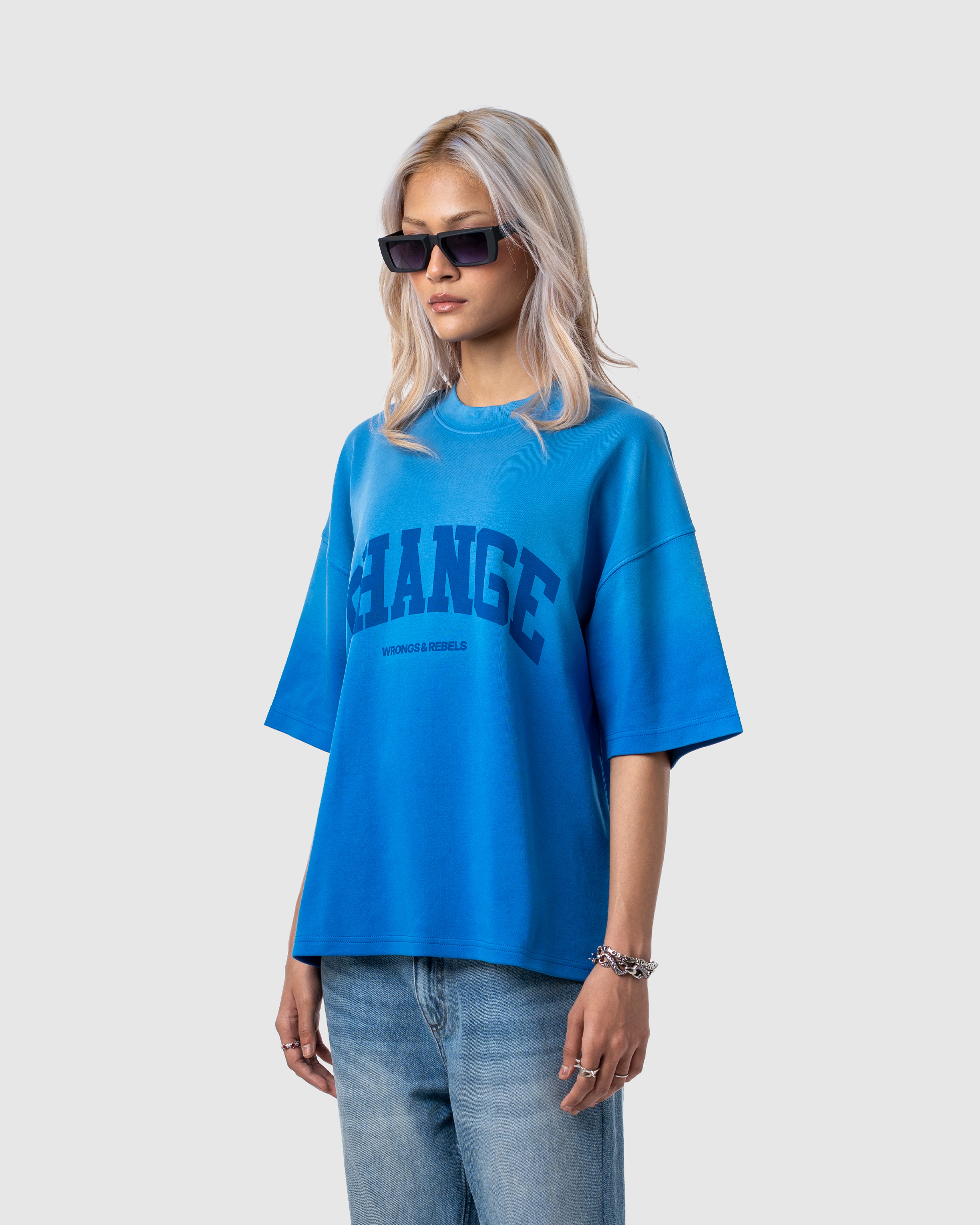 W&R Absolute Blue Boxy T-Shirt