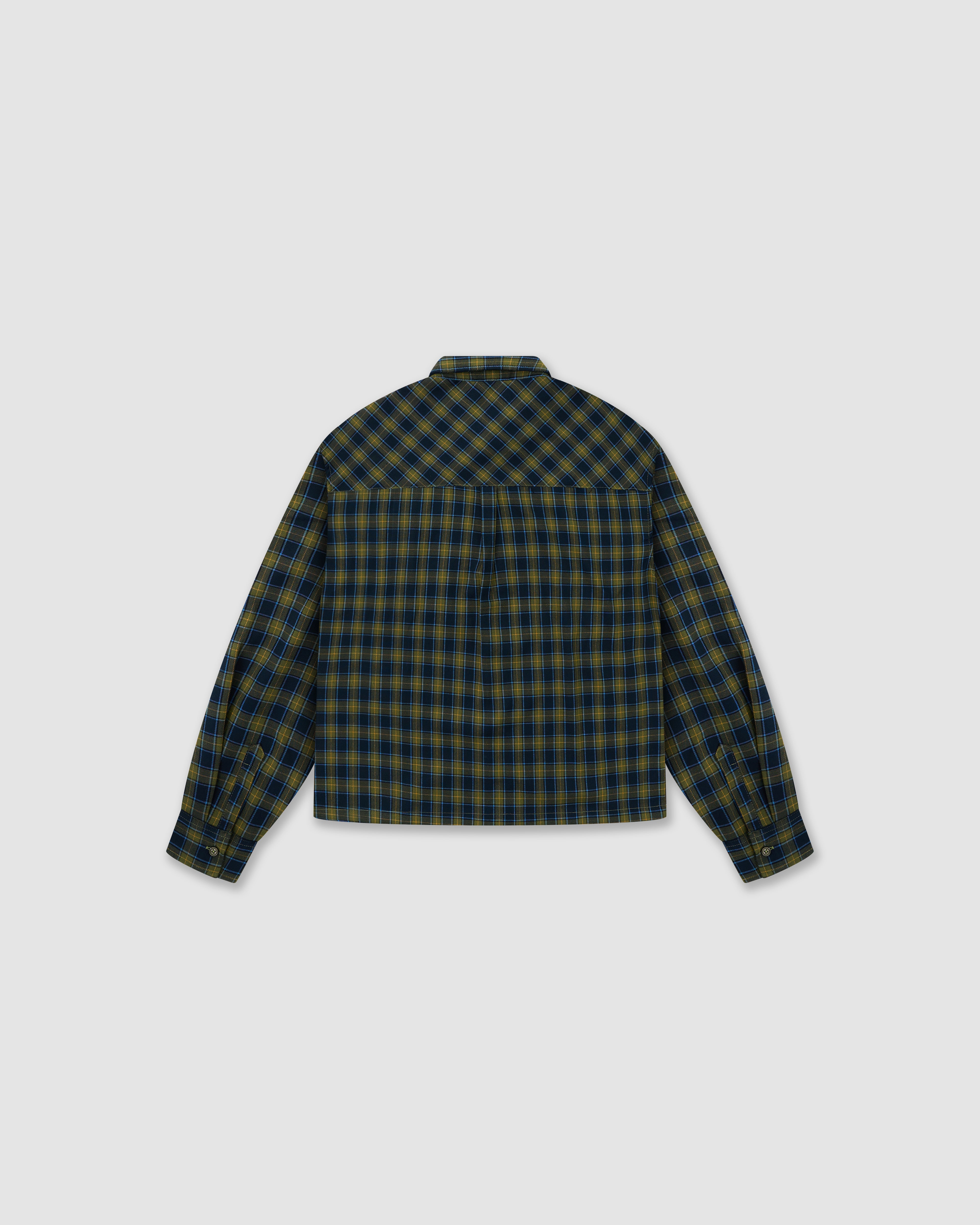 W&R Teal Boxy Check Shirt