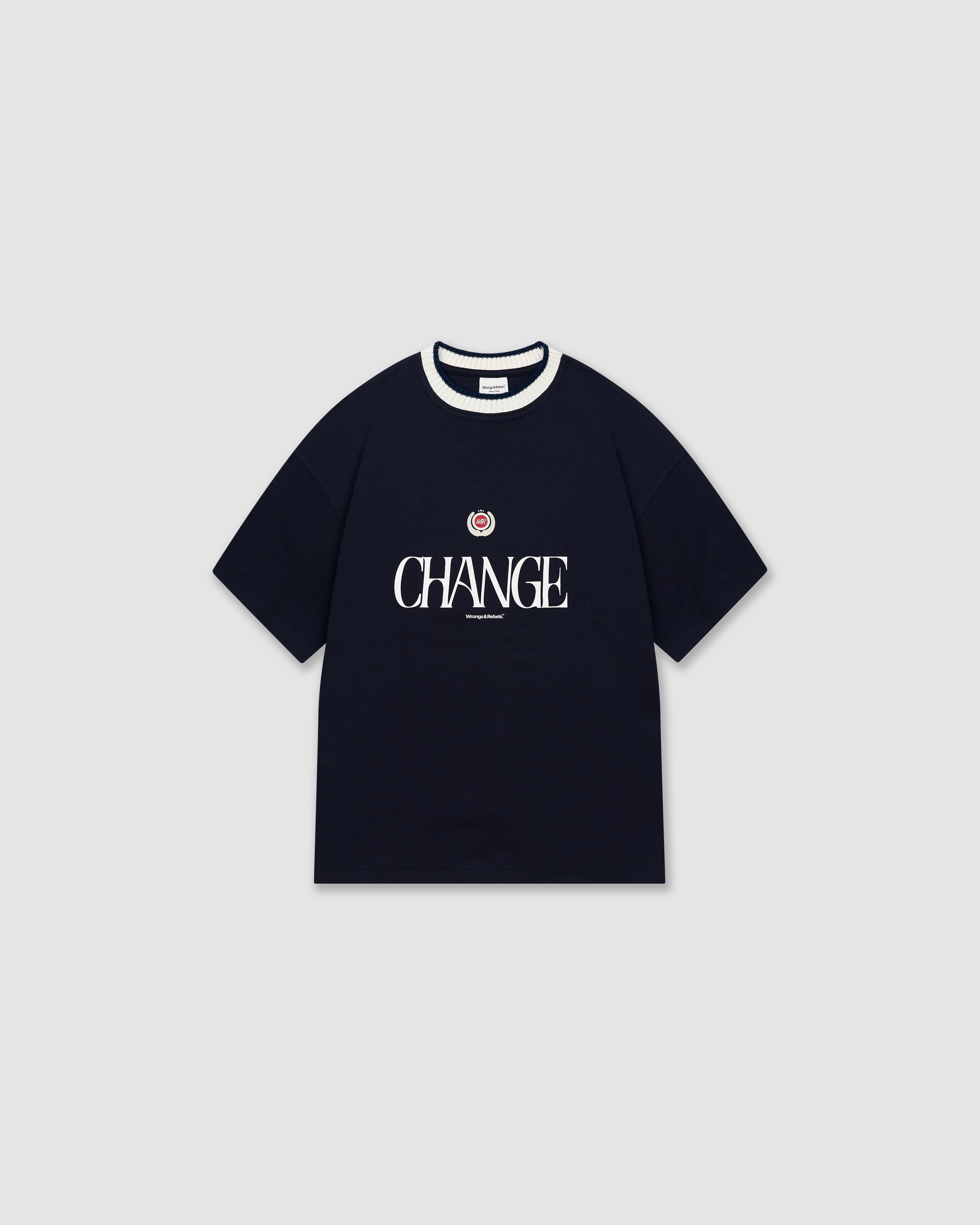 W&R Form Knit Collar Boxy T-Shirt