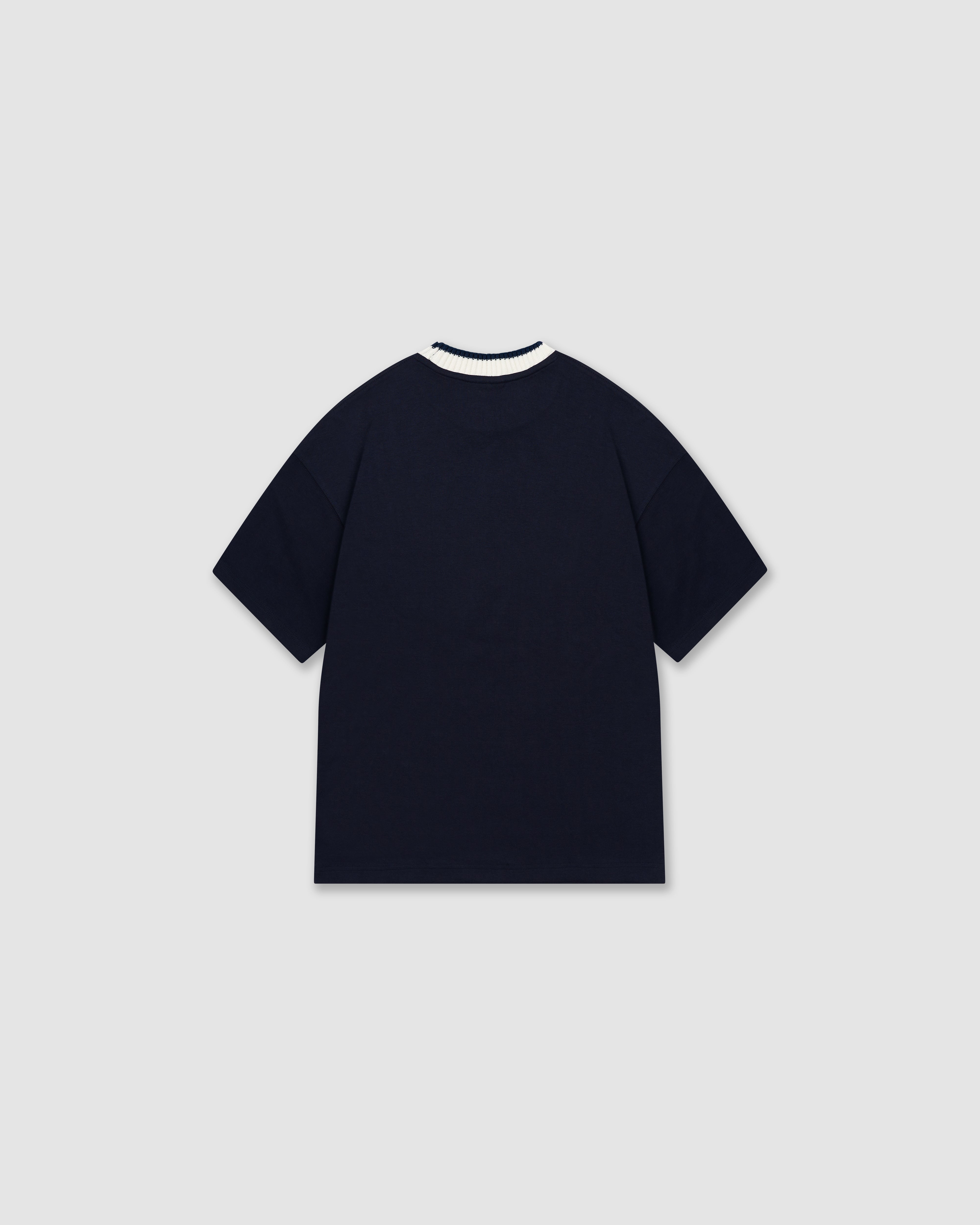 W&R Form Knit Collar Boxy T-Shirt
