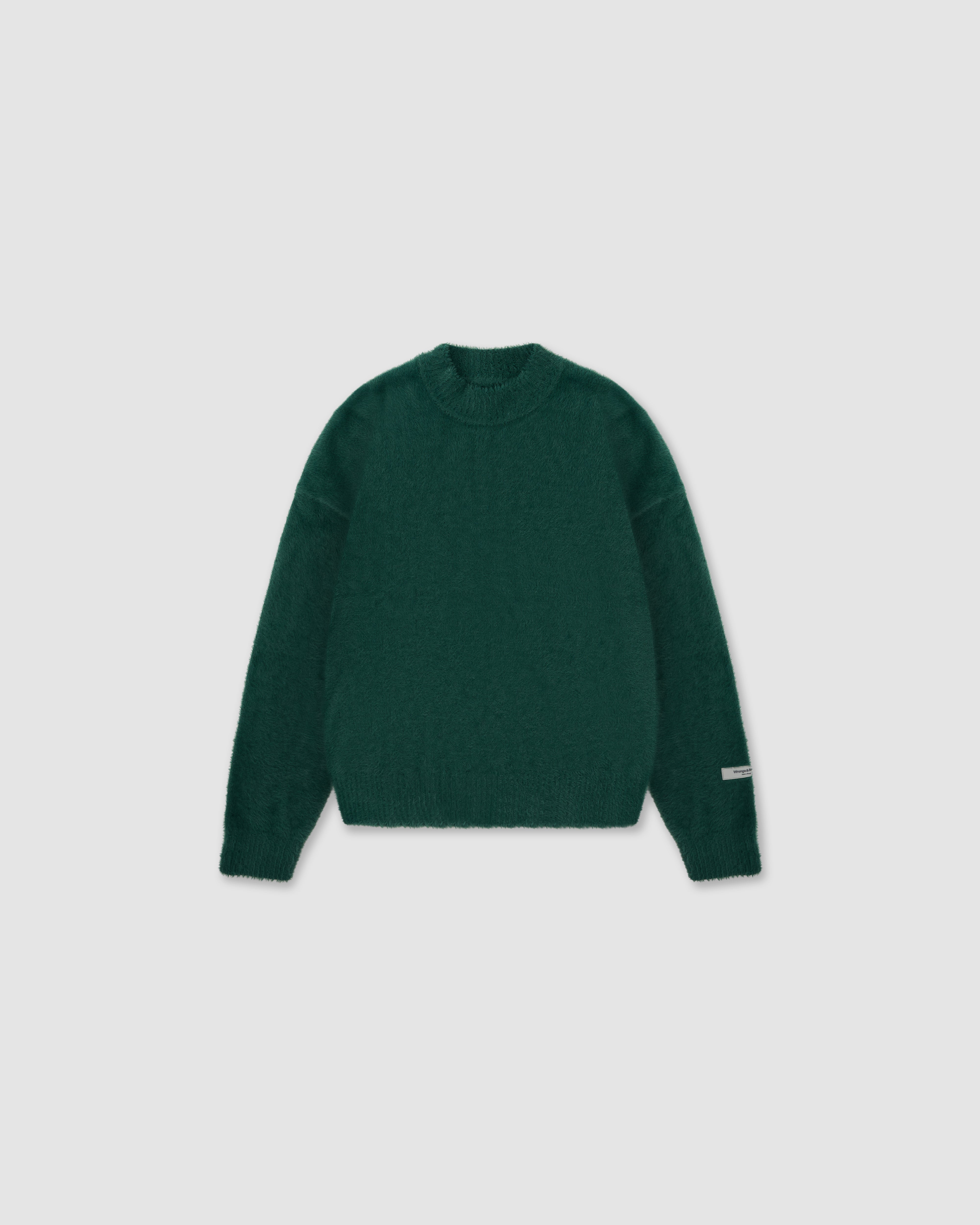 W&R Green Cat Feather Sweater