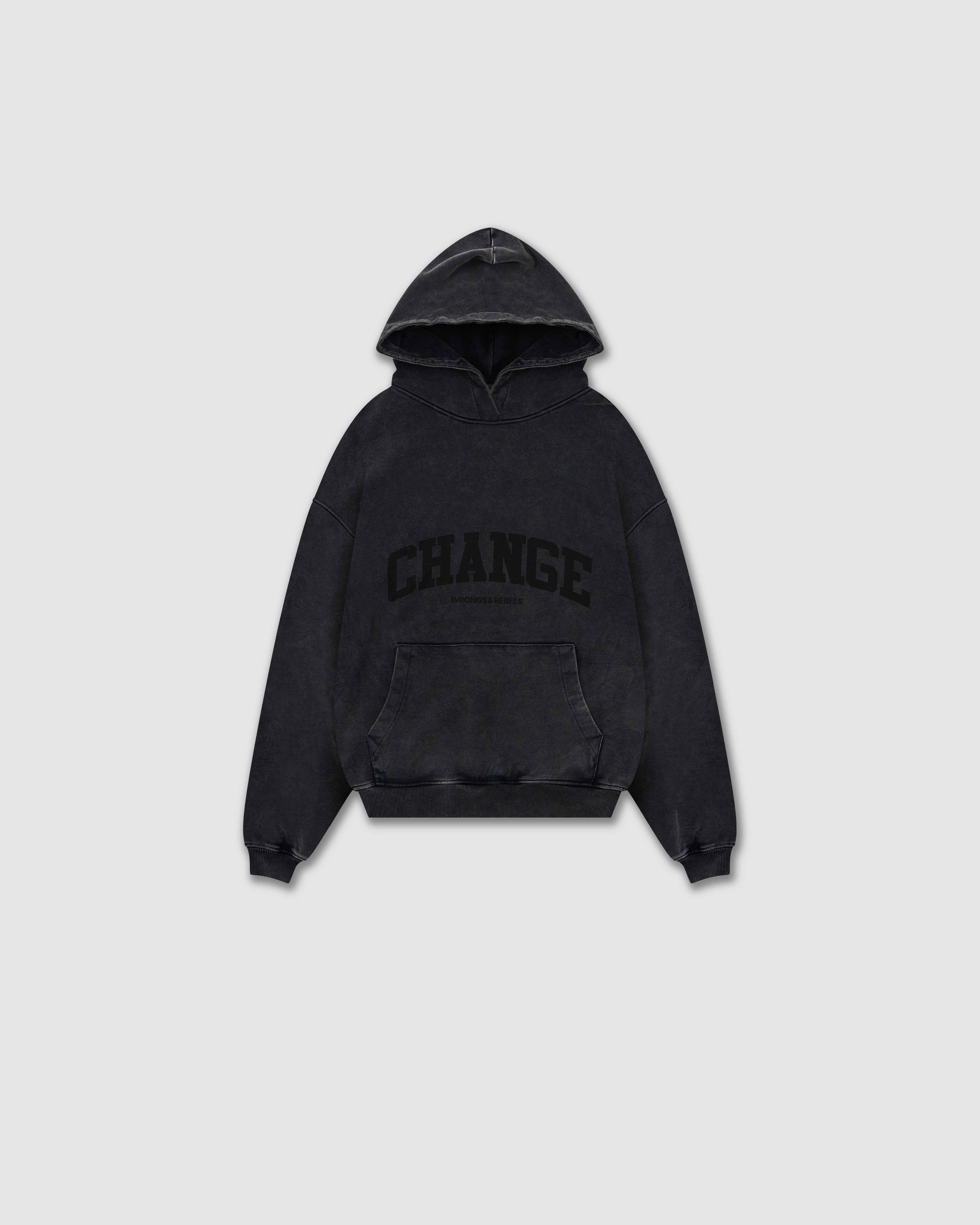 W&R Charcoal Boxy Hoodie