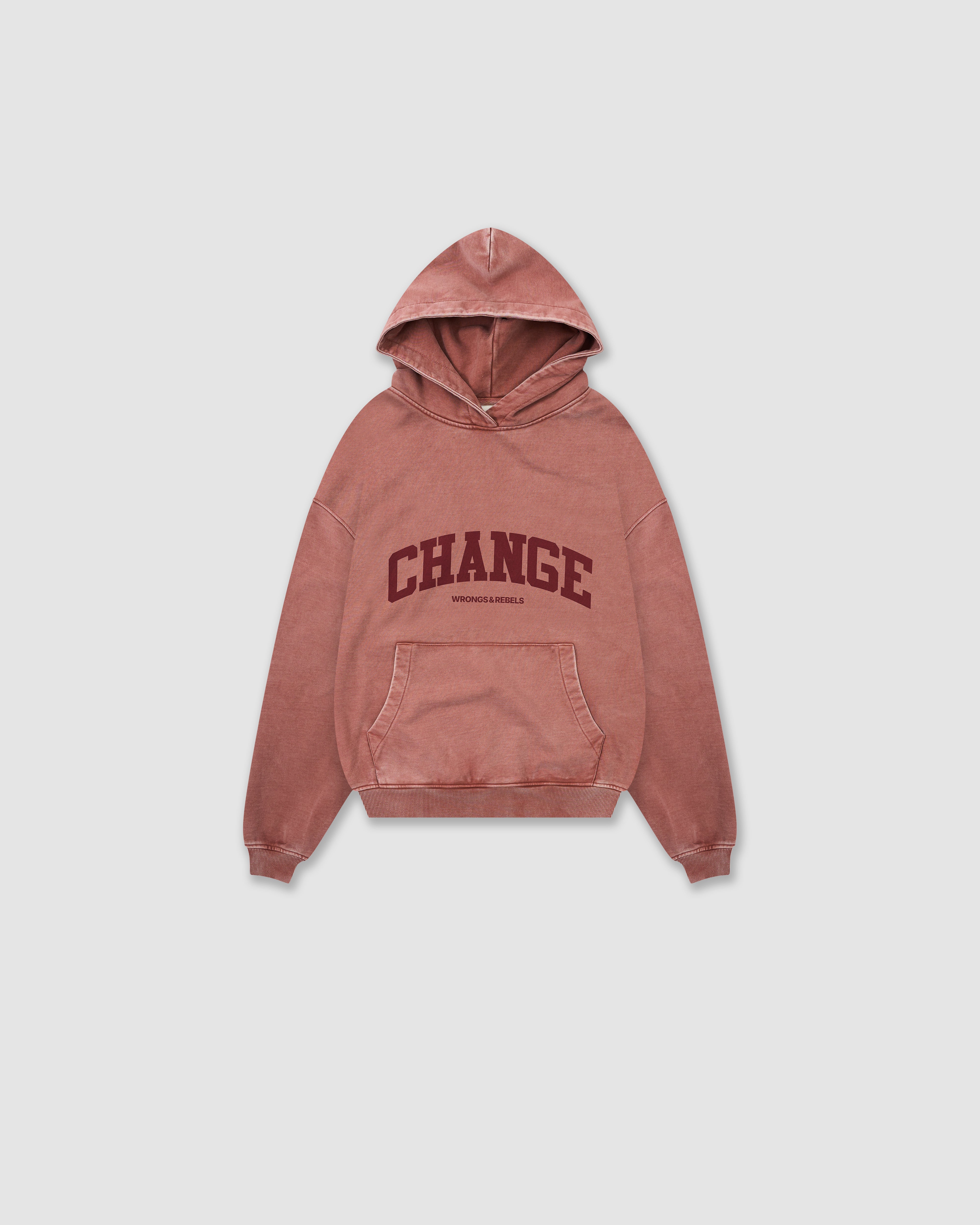 W&R Dusty Rose Boxy Hoodie
