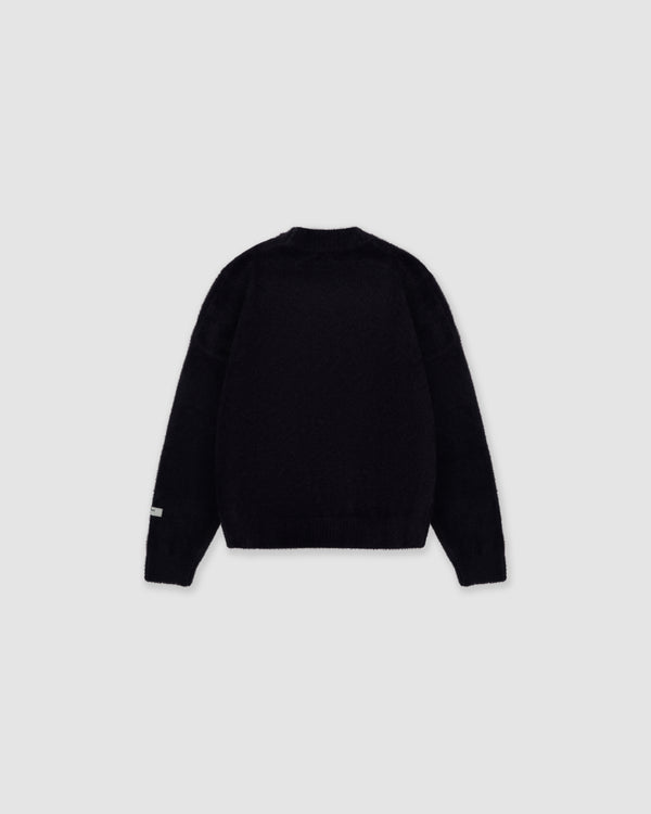 W&R Black Cat Feather Sweater