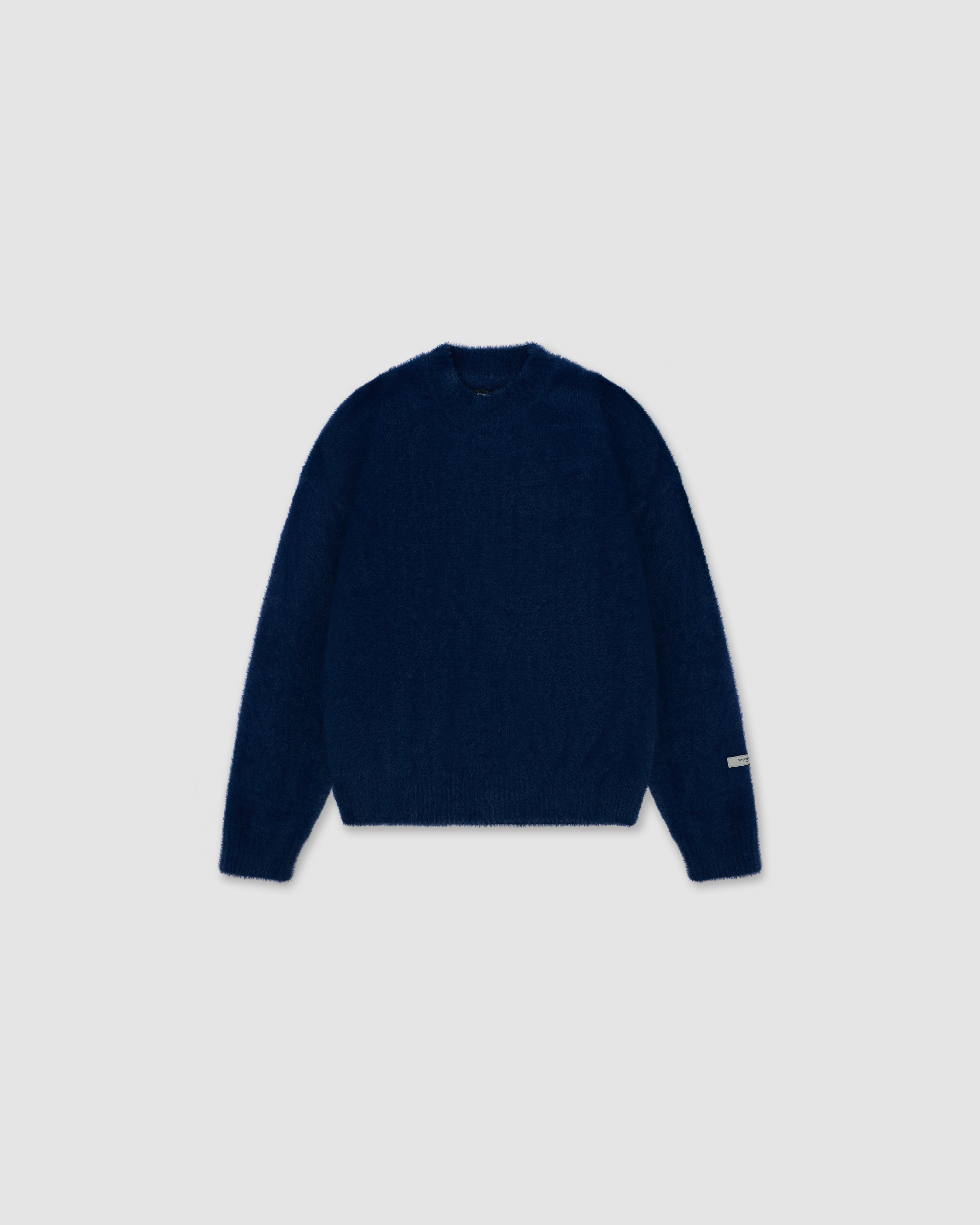 W&R Navy Cat Feather Sweater
