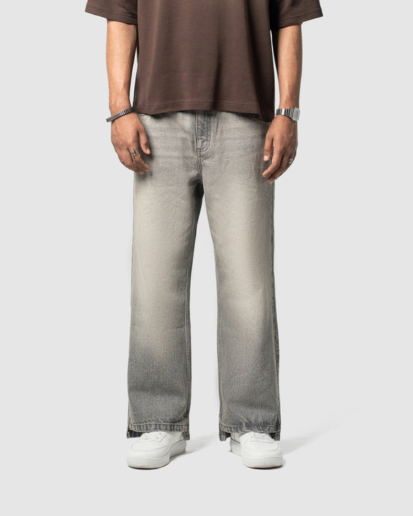 W&R Gray Straight Fit Pants