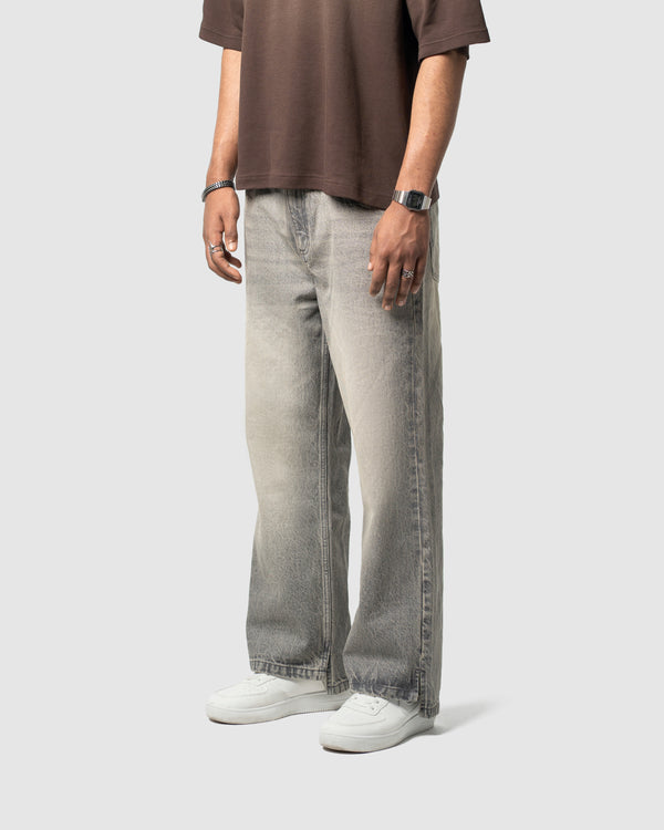 W&R Gray Straight Fit Pants