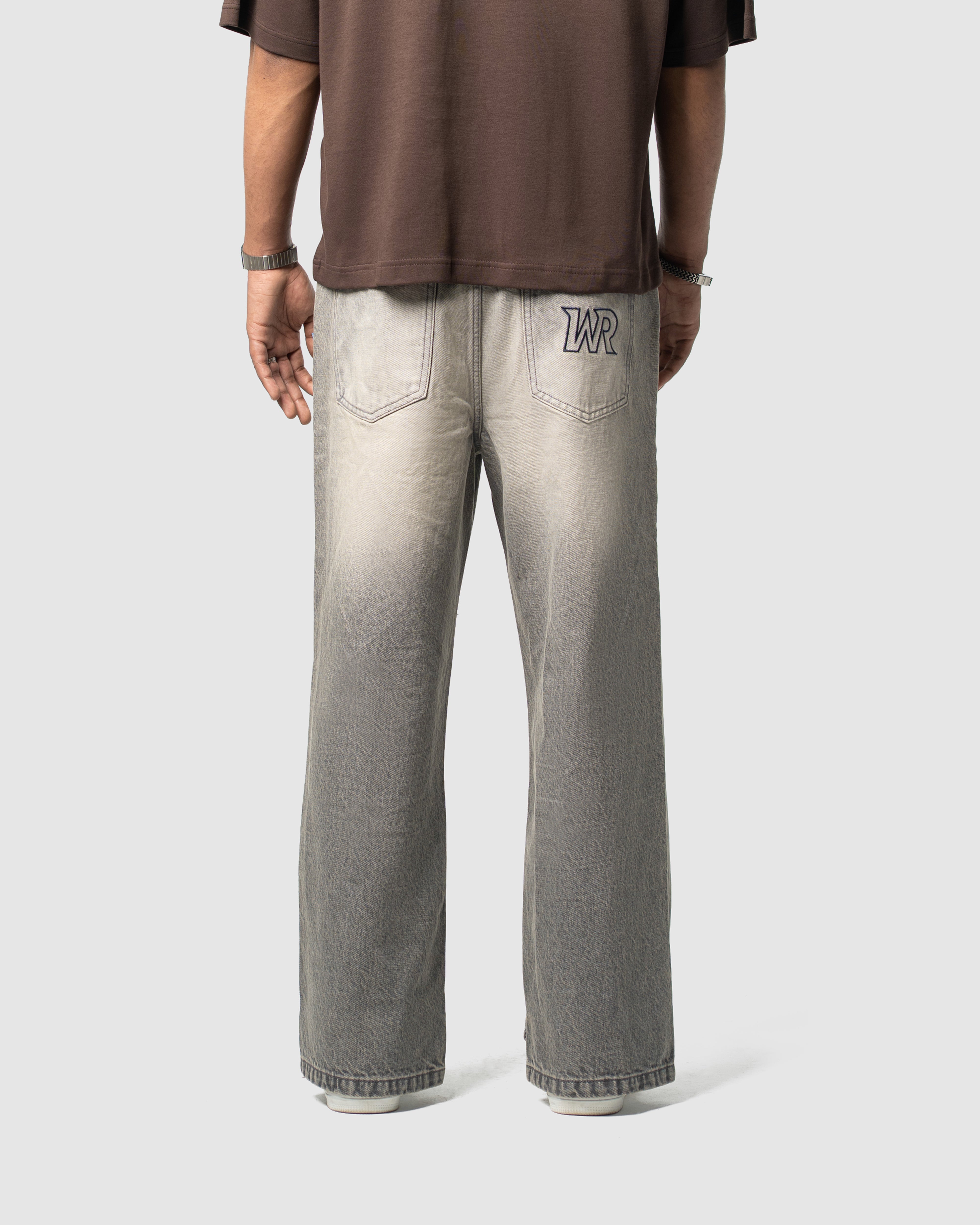 W&R Gray Straight Fit Pants