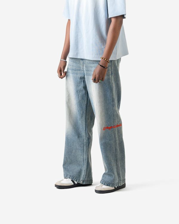 W&R Gray Fox Baggy Denim Pant
