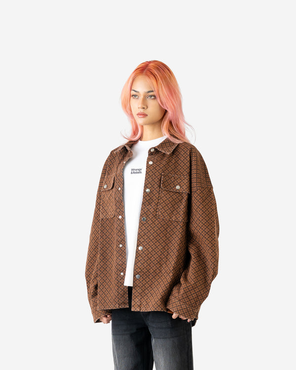 W&R Caramel Dobby Shacket