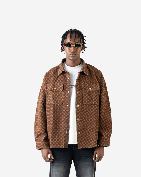 W&R Caramel Dobby Shacket