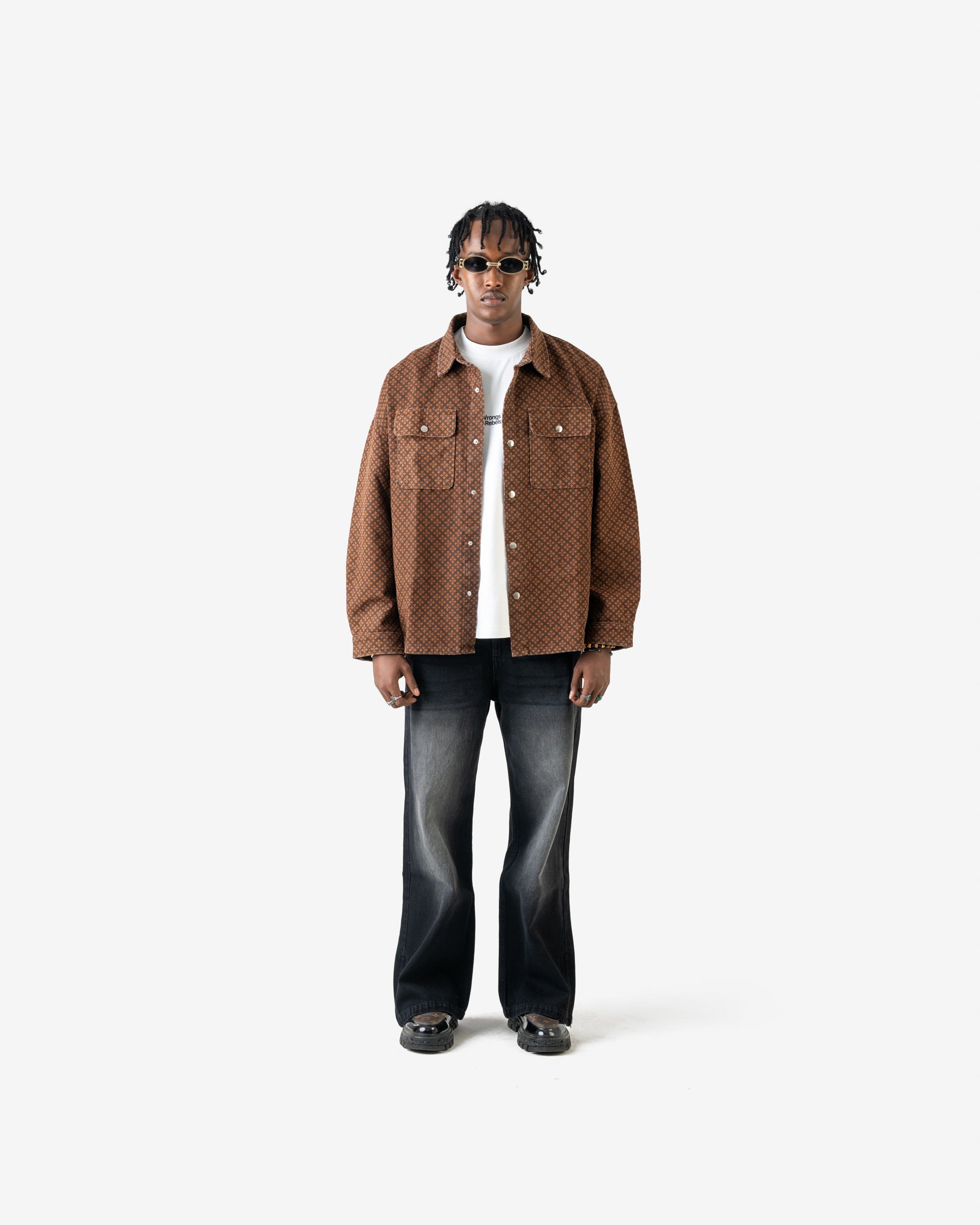 W&R Caramel Dobby Shacket