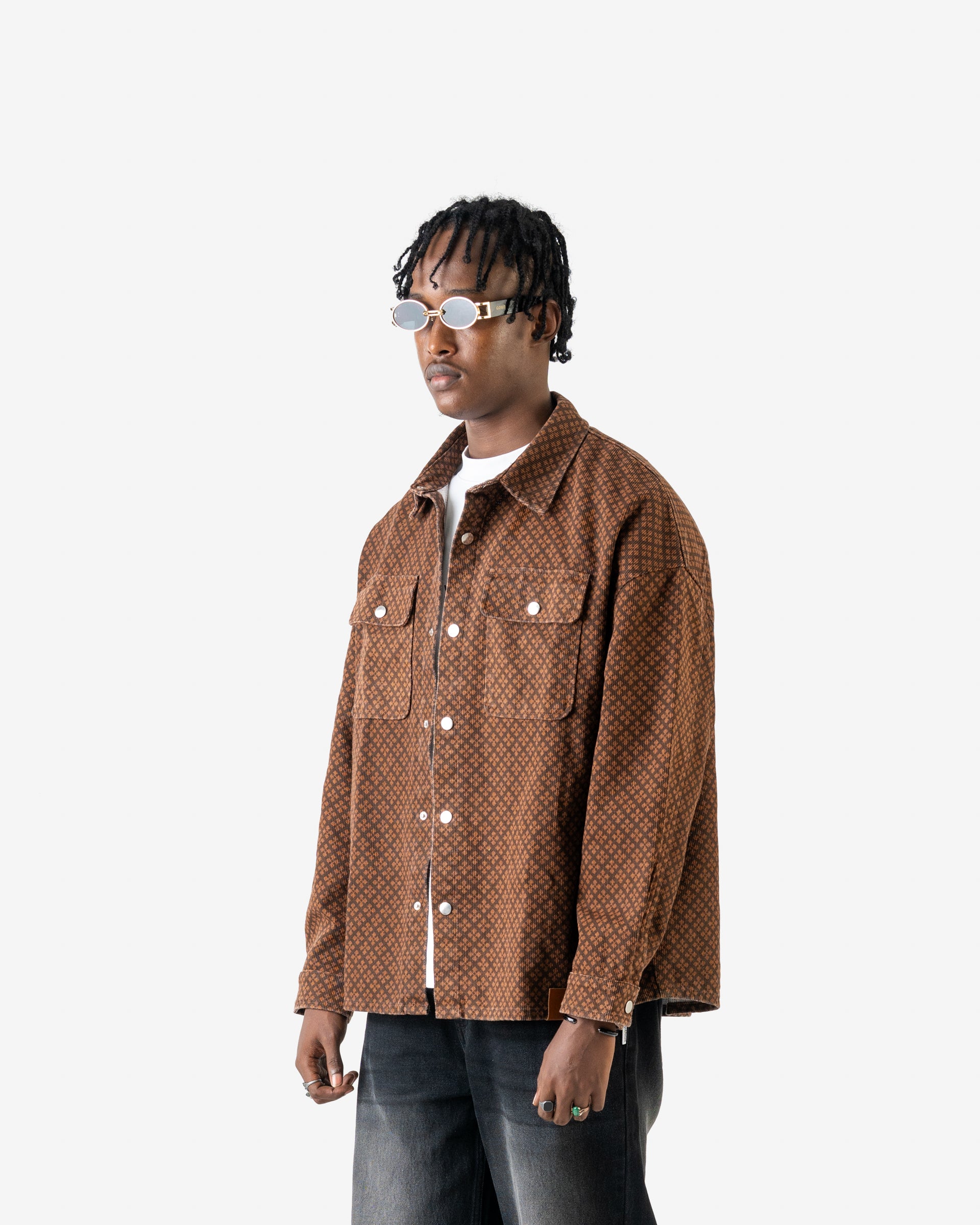 W&R Caramel Dobby Shacket