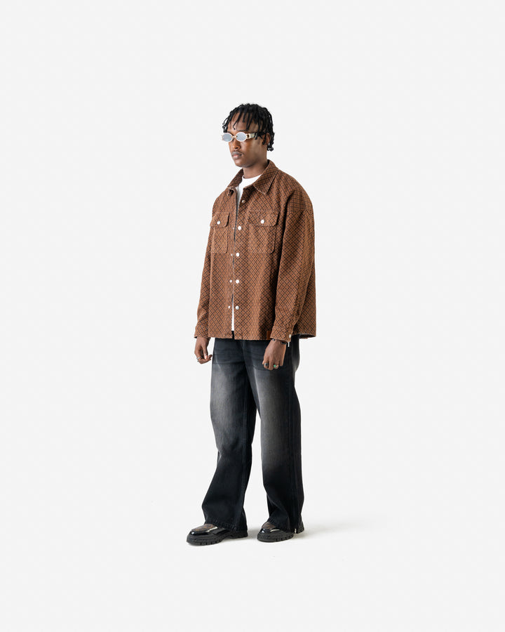 W&R Caramel Dobby Shacket