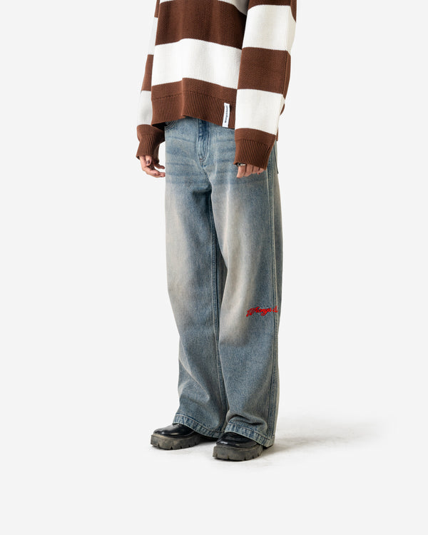 W&R Gray Fox Baggy Denim Pant