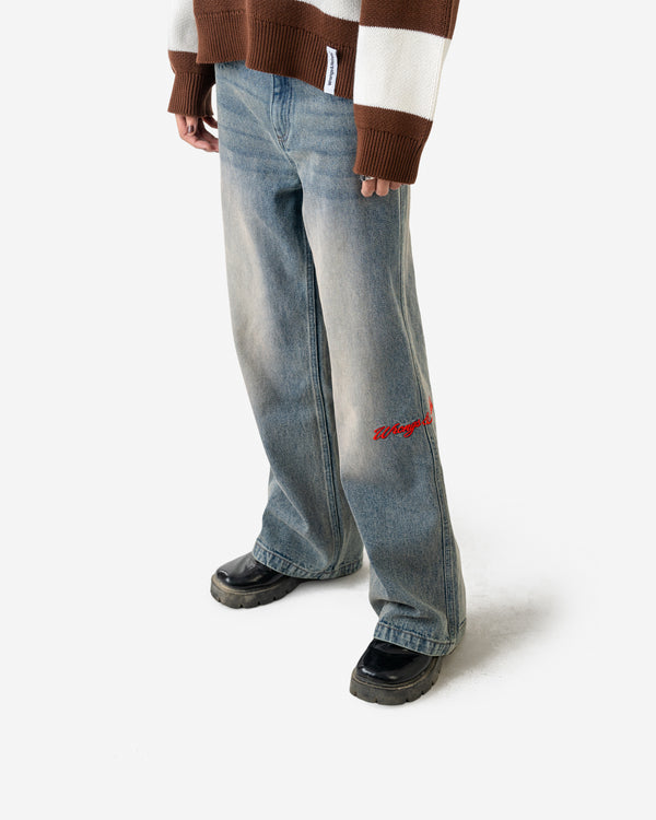 W&R Gray Fox Baggy Denim Pant