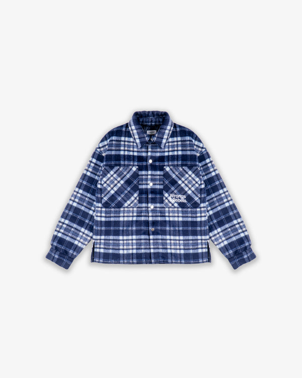 W&R Blue Stripe Flannel Shacket