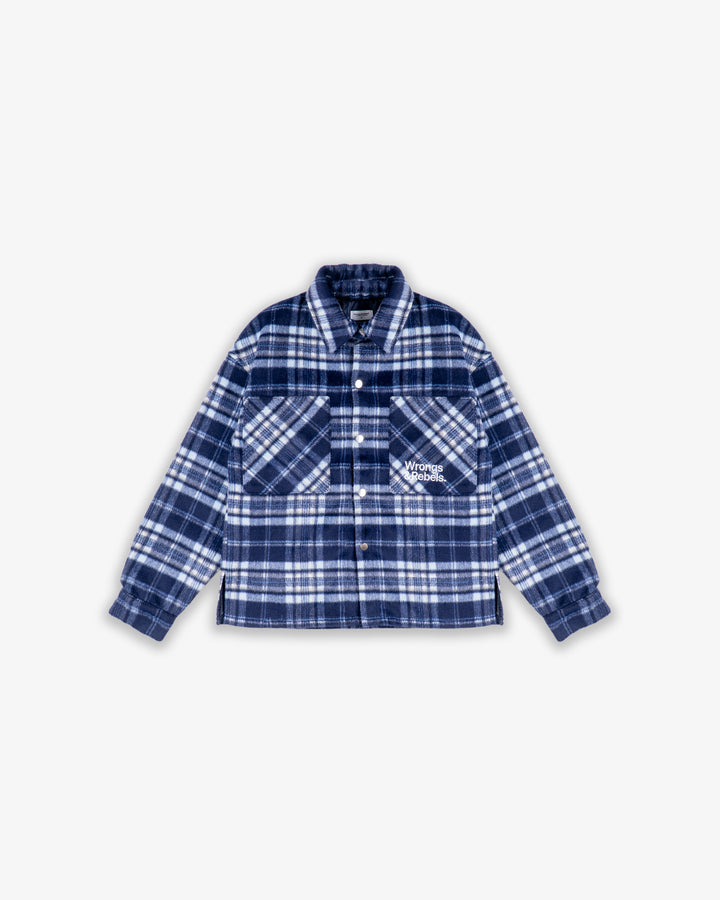 W&R Blue Stripe Flannel Shacket