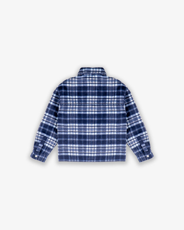 W&R Blue Stripe Flannel Shacket