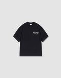 W&R Black Knit Collar Boxy T-Shirt