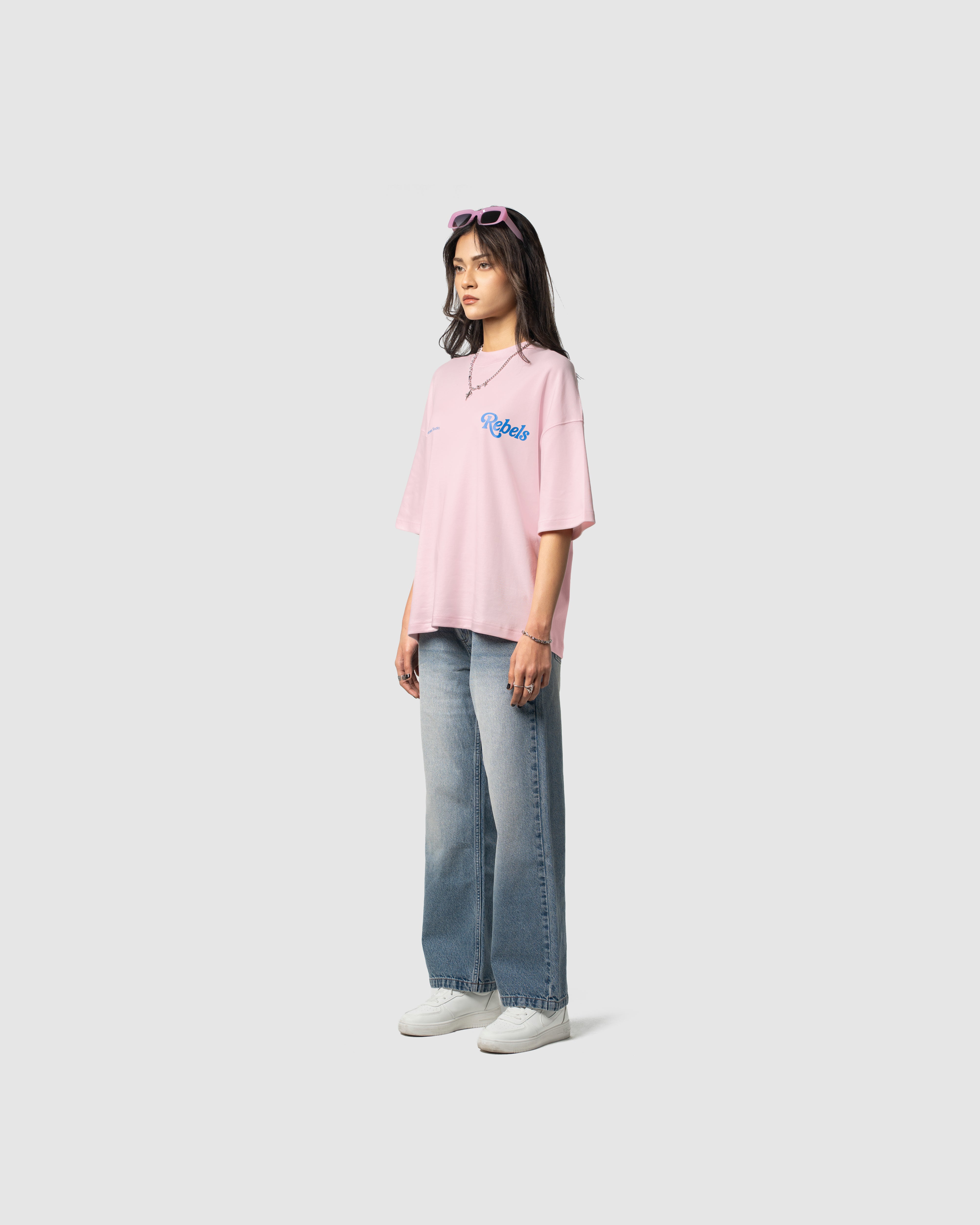 W&R Baby Pink Boxy T-Shirt