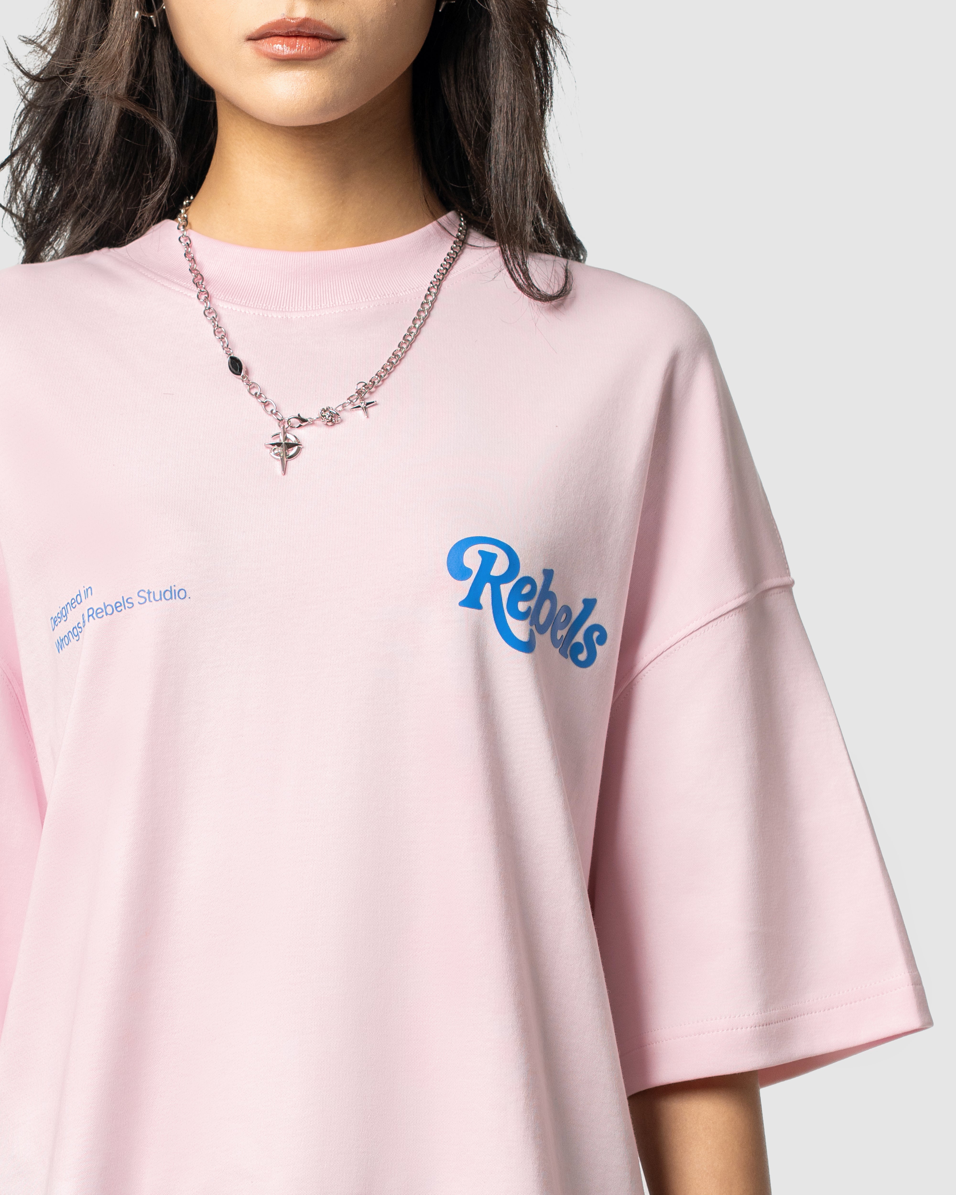 W&R Baby Pink Boxy T-Shirt