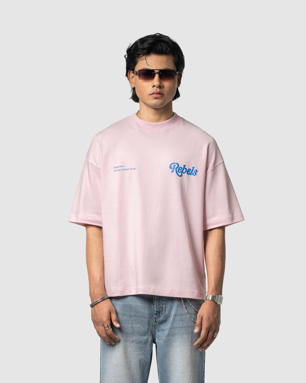 W&R Baby Pink Boxy T-Shirt