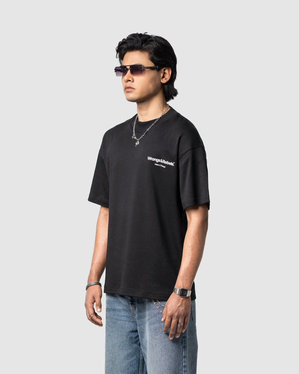 W&R Black Regular T-Shirt